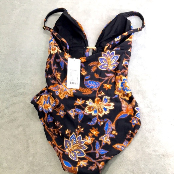 Seafolly Silk Road One Piece Swimsuit in Black Size 4 New - Picture 7 of 7